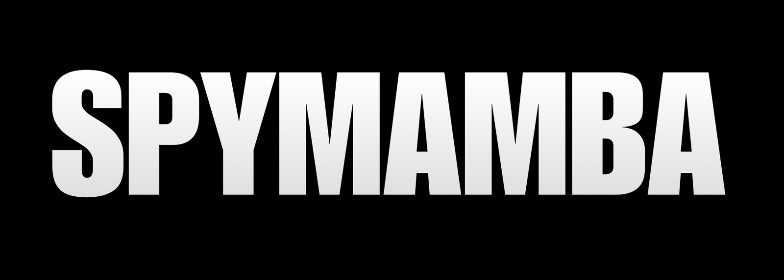 Black background with 'SPYMAMBA' text in white